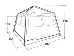 Outwell Fastlane 300 Shelter 23 Outwell Fastlane 300 Shelter -Sports Outdoor Store 111429 fastlane 300 shelter drawing perspective2