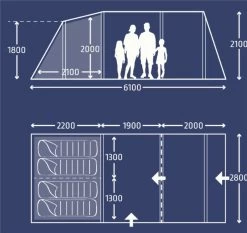 Kampa Hayling 4 Poled Tent Package -Sports Outdoor Store 30345 4 9127550d eb69 4ec9 b573 9e18f4a07af2