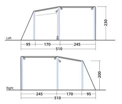 Outwell Maryland 5 Air Tent 205 -Sports Outdoor Store 6195056e aa54 4456 bf45 b2337dff9989