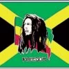 Bob Marley And Jamaica Flag 5ft By 3Ft
