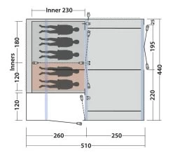 Outwell Maryland 5 Air Tent 205 -Sports Outdoor Store 9b821eda 2b20 4553 93df 85d64d9df0a9