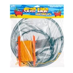Crab Line Drop Net With Metal Ring And Handles 5 Crab Line Drop Net With Metal Ring And Handles -Sports Outdoor Store BGG1601 yello crab dsrop net