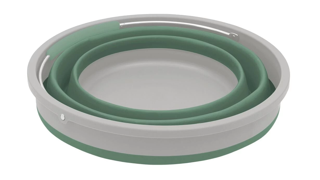 Outwell Collaps Round Bucket With Lid - Shadow Green 3 Outwell Collaps Round Bucket With Lid - Shadow Green - Image 3