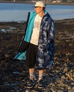 Dryrobe Advance Long Sleeve Blue Camo Blue -Sports Outdoor Store Male adult advance bluecamoblue 5
