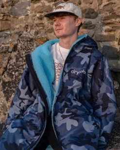 Dryrobe Advance Long Sleeve Blue Camo Blue -Sports Outdoor Store Male adult advance bluecamoblue 6