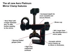 Milenco Aero Platinum Mirror 14 Milenco Aero Platinum Mirror -Sports Outdoor Store Platinum Clamps descriptions