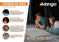 Vango Sherwood Air 400XL Tent Package 2025 27 Vango Sherwood Air 400XL Tent Package 2025 -Sports Outdoor Store Sherwood Air 400XL Infographic2 LowRes small