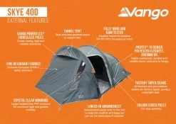 Vango Skye 400 Tent 2025 -Sports Outdoor Store Skye 400 Infographic External LowRes small