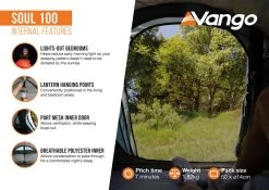 Vango Soul 100 Tent Deep Blue 2025 13 Vango Soul 100 Tent Deep Blue 2025 -Sports Outdoor Store Soul 100 Infographic Internal LowRes