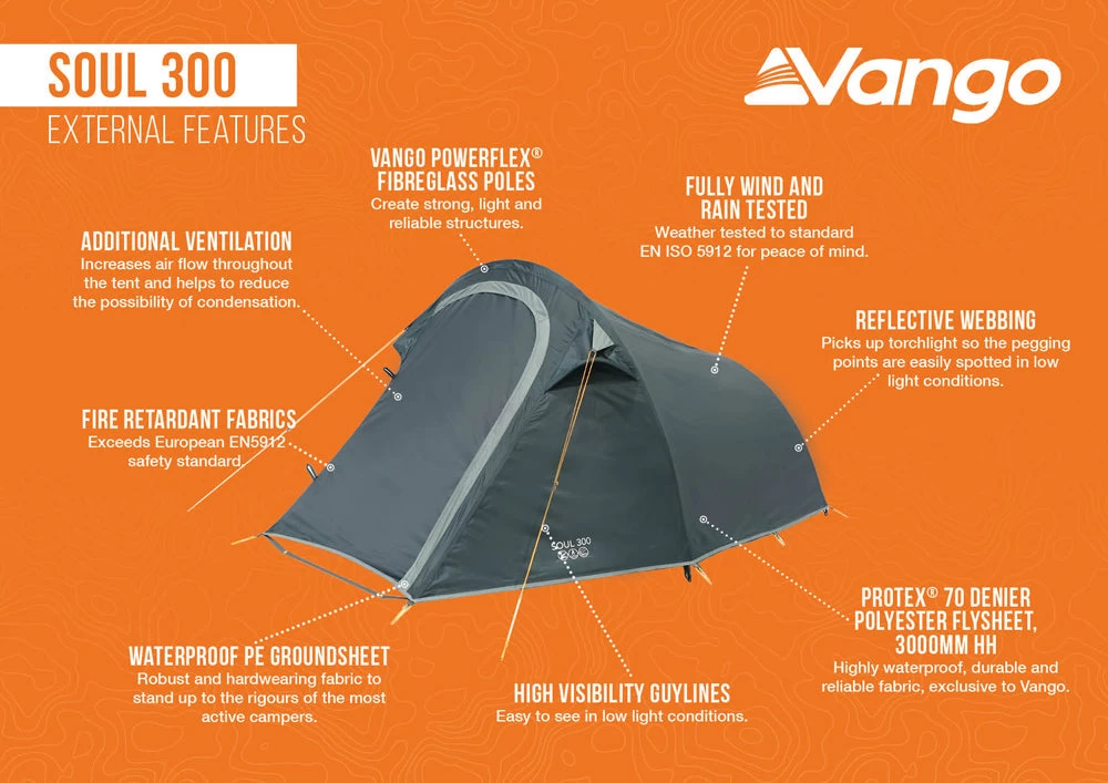Vango Soul 300 Tent Deep Blue 2025 4 Vango Soul 300 Tent Deep Blue 2025 - Image 4