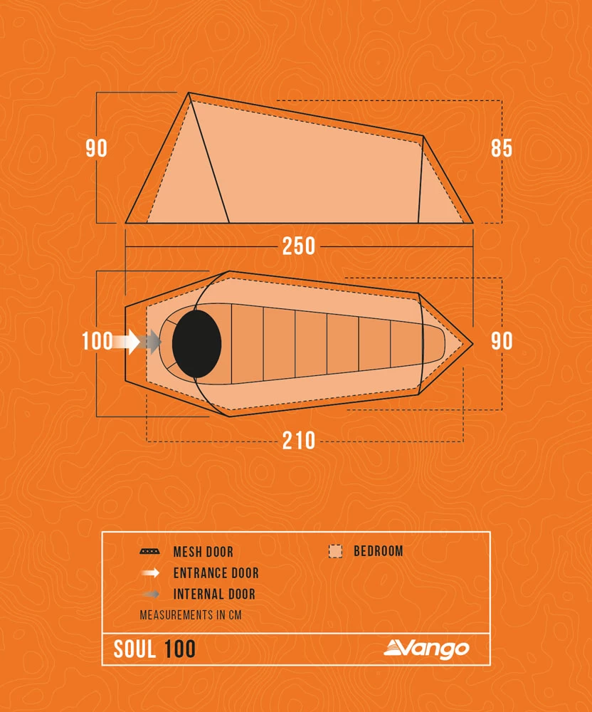 Vango Soul 100 Tent Deep Blue 2025 3 Vango Soul 100 Tent Deep Blue 2025 - Image 3