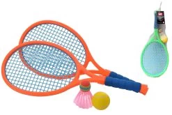 MY 2 Player Junior Neon Colour Tennis Set