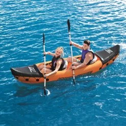 Bestway Hydro-Force Lite-Rapid X2 Kayak -Sports Outdoor Store bestway hydro force lite rapid x2 65077 inflatable kayak canoe 2 person 3
