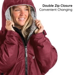 Osprey Unisex Changing Robe Maroon -Sports Outdoor Store callout 2 10