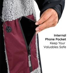 Osprey Unisex Changing Robe Maroon -Sports Outdoor Store callout 4 6