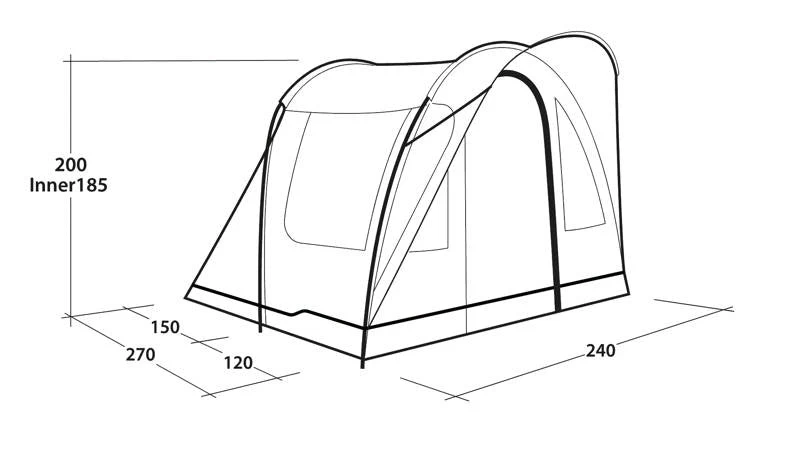 Outwell Sky 2 Tent 2025 5 Outwell Sky 2 Tent 2025 - Image 5