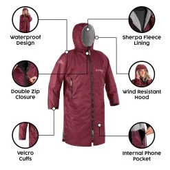 Osprey Unisex Changing Robe Maroon -Sports Outdoor Store feature image 3 1