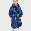 Dryrobe Advance Kids Long Sleeve Blue Camo / Orange