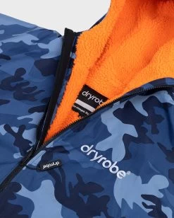 Dryrobe Advance Kids Long Sleeve Blue Camo / Orange 8 Dryrobe Advance Kids Long Sleeve Blue Camo / Orange -Sports Outdoor Store kids advance bluecamoorange 9