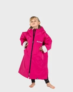 Dryrobe Advance Kids Long Sleeve Pink / Grey 9 Dryrobe Advance Kids Long Sleeve Pink / Grey -Sports Outdoor Store kids advance ls pink 2
