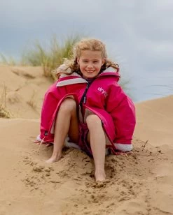 Dryrobe Advance Kids Long Sleeve Pink / Grey 10 Dryrobe Advance Kids Long Sleeve Pink / Grey -Sports Outdoor Store kids advance ls pink 5