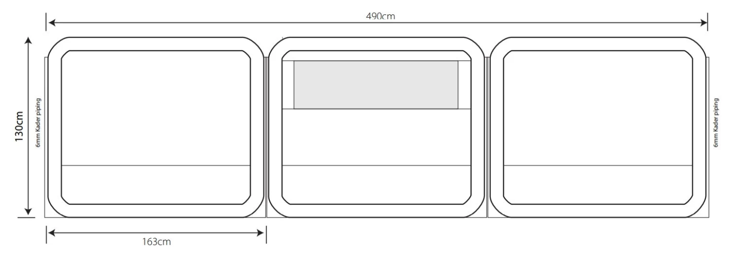 Outdoor Revolution Oxygen 3 Panel Windbreak 2 Outdoor Revolution Oxygen 3 Panel Windbreak - Image 2