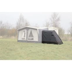 Vango Riviera Air Awning 390 Elements TC Package With Free Tall Annex Elements TC - Riviera, Caravan Awning Side Canopy And CP225 - Breathable Fitted Carpet - Riviera 390 -Sports Outdoor Store tall annex elements tc riviera 1